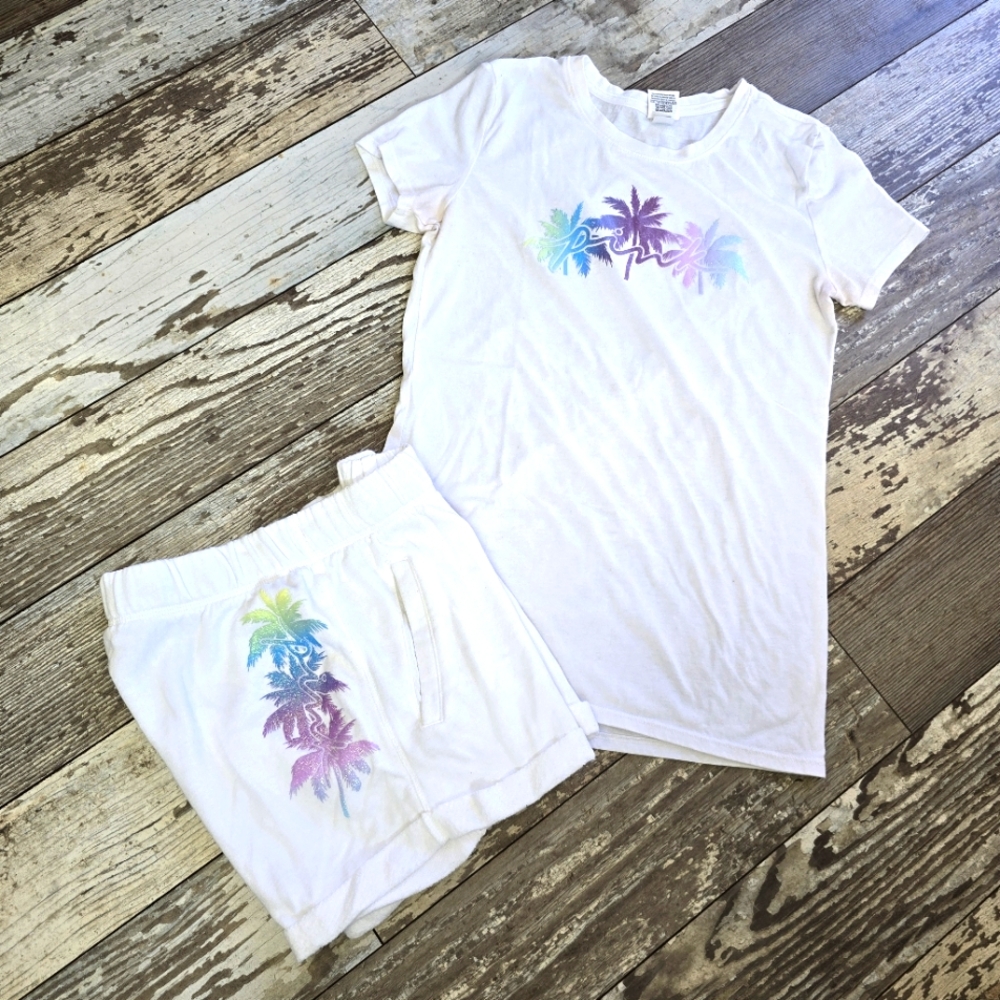 Victoria's Secret PINK T-Shirt & Shorts Set XSmall